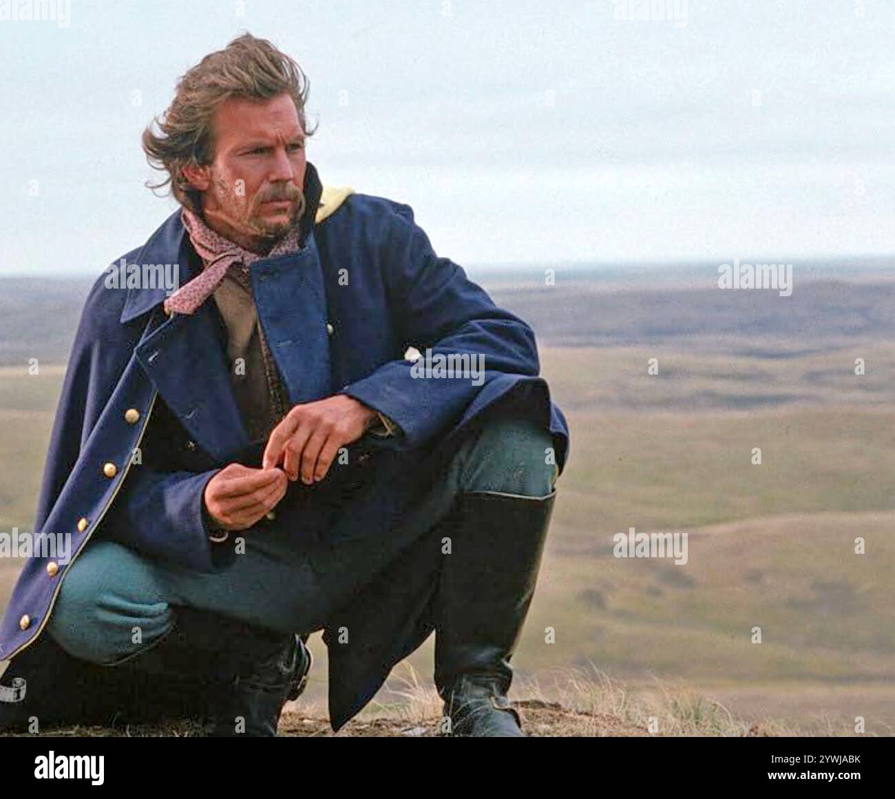 DANCES WITH WOLVES 1990 Orion Pictures film with Kevin Costner as Lt. John J. Dunbar Stock Photo