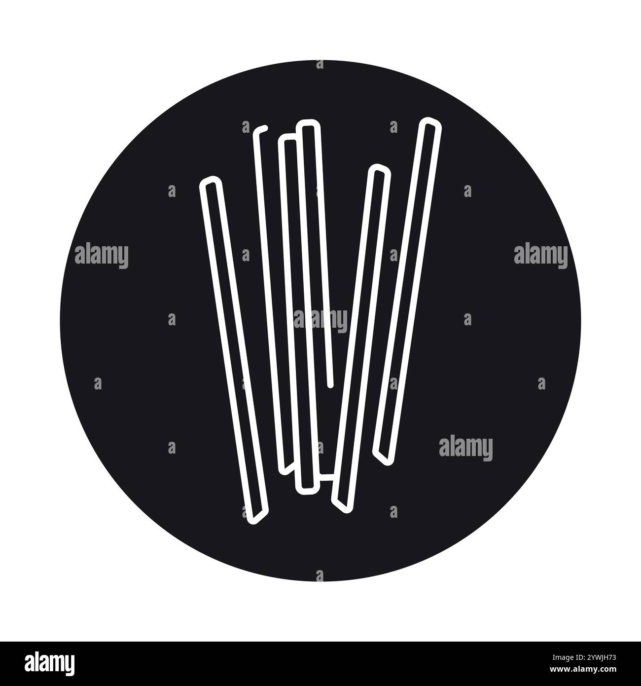 Snack sticks line black icon. Sign for web page, mobile app, button, logo. Vector isolated button. Editable stroke. Stock Vector