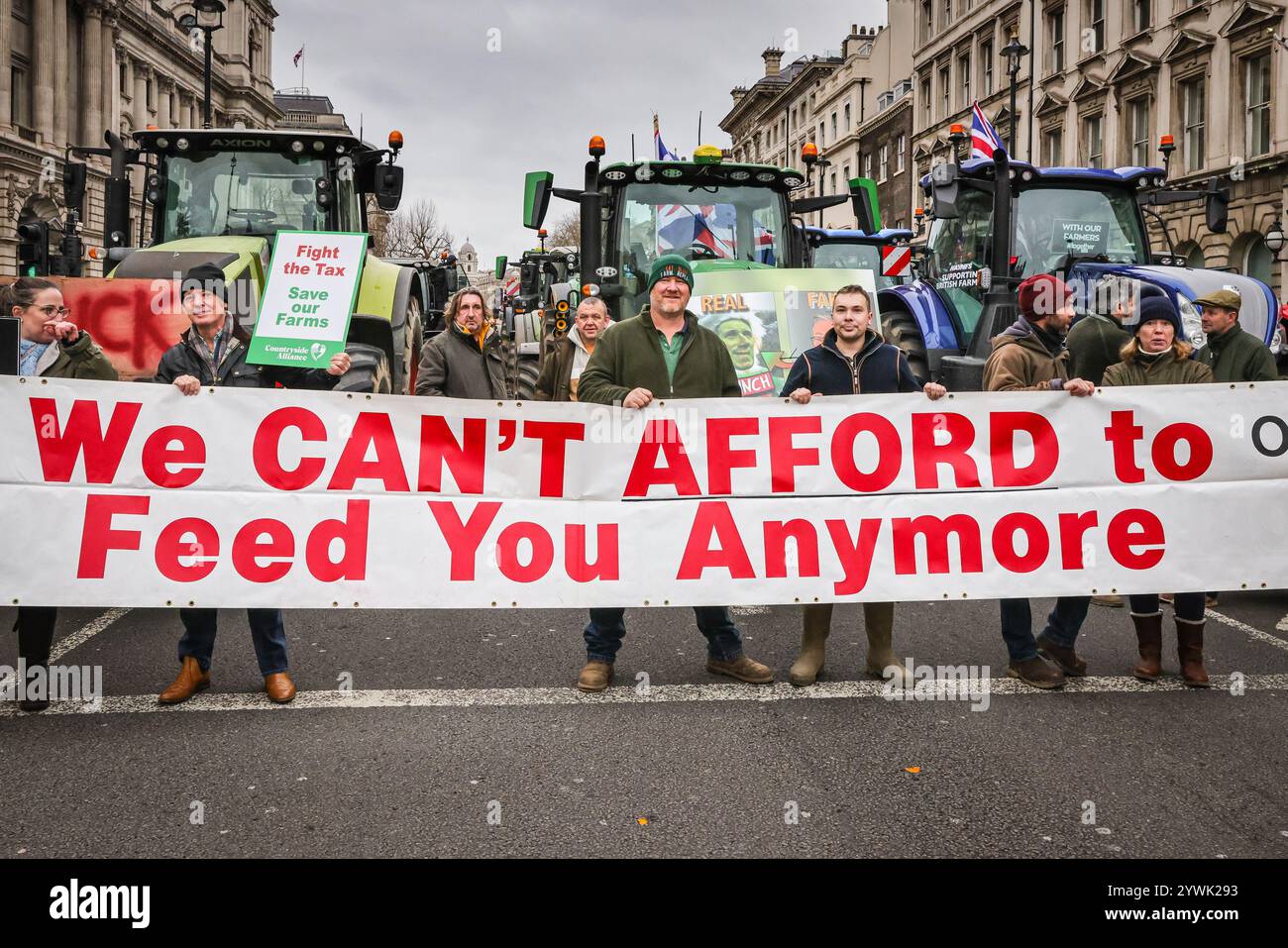 London, UK. 11th Dec, 2024. A large scale protest by British farmers ...