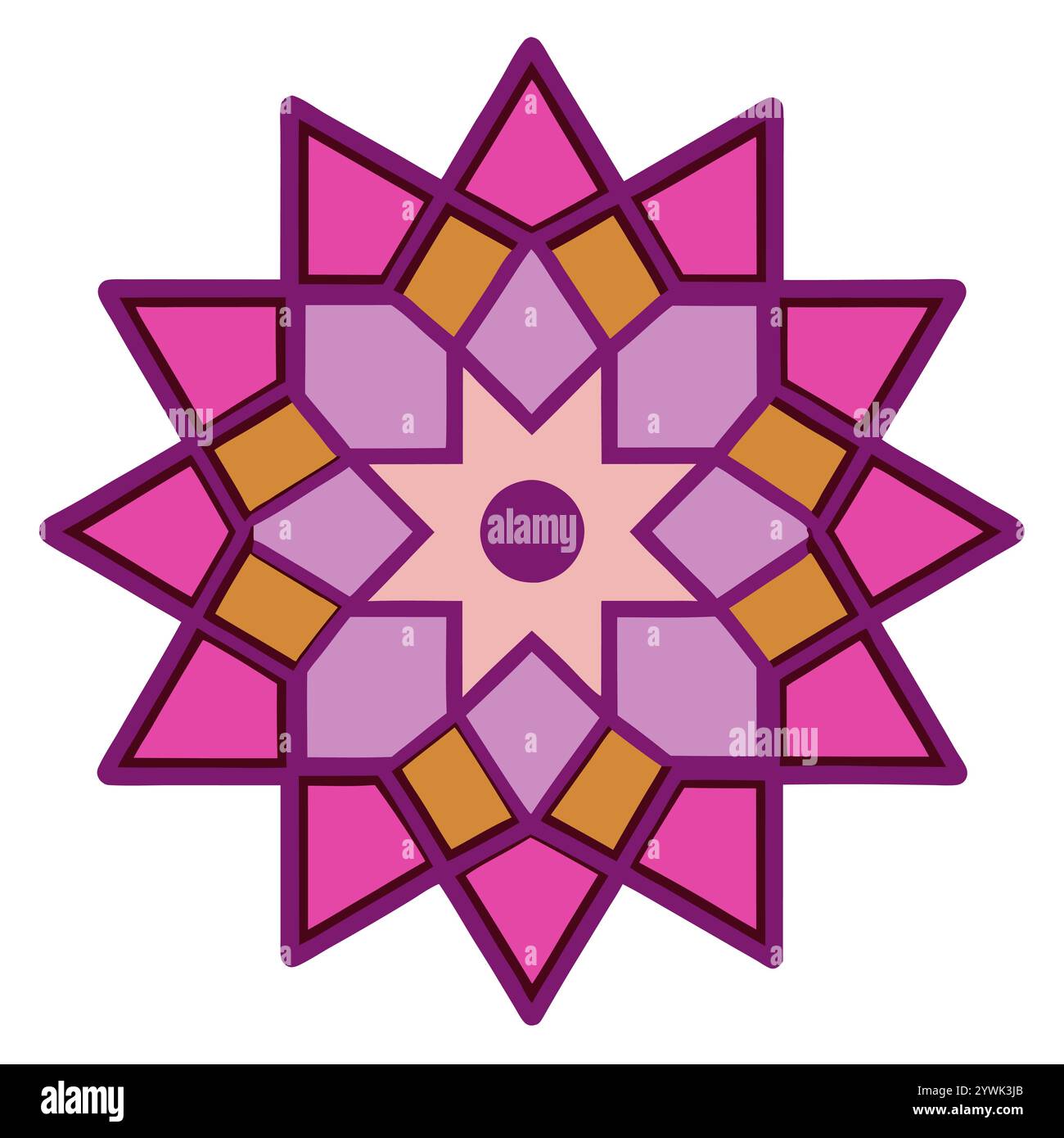 Beautiful Islamic Geometric Pattern - Elegant Arabic Star Design for ...