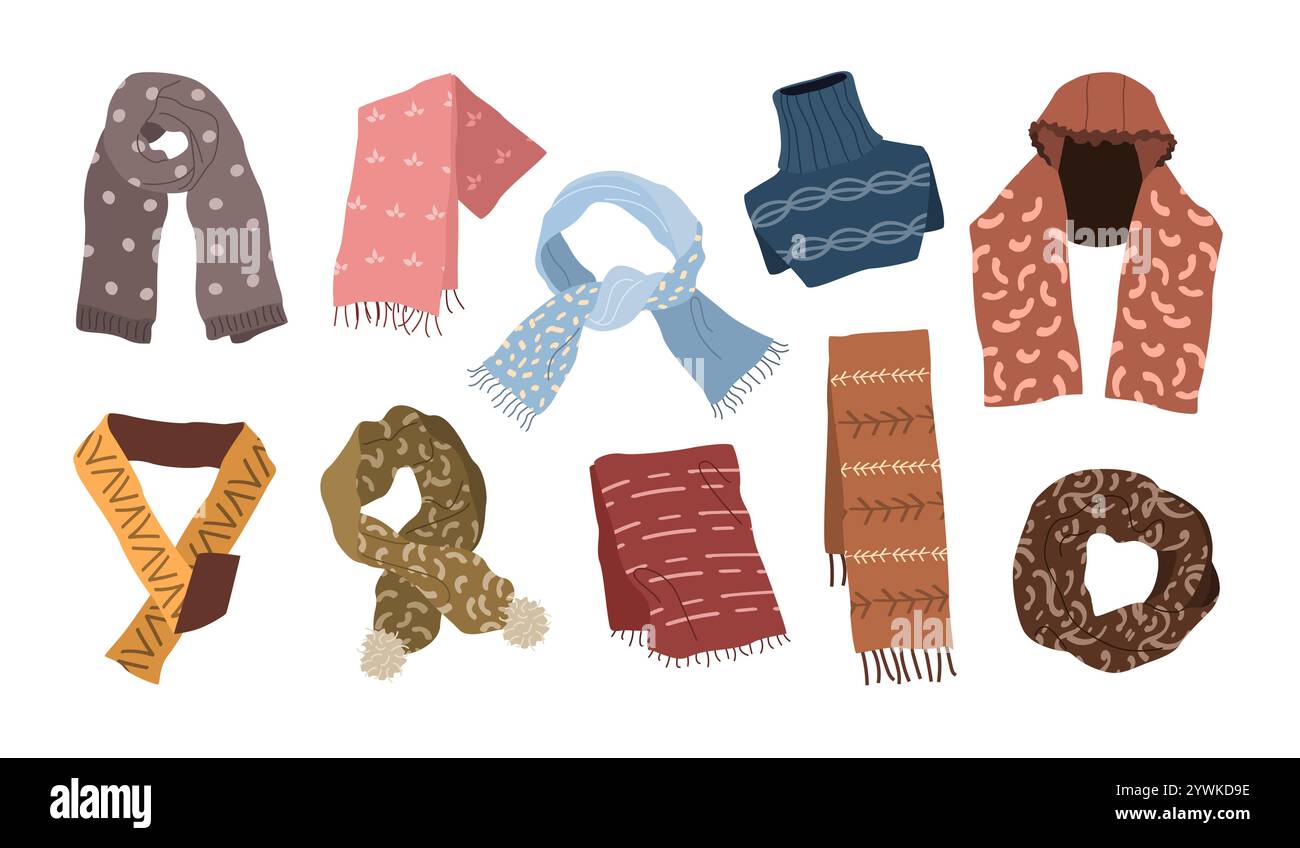 Scarves Set Men apparel accessories set hi-res stock photography and images - Alamy