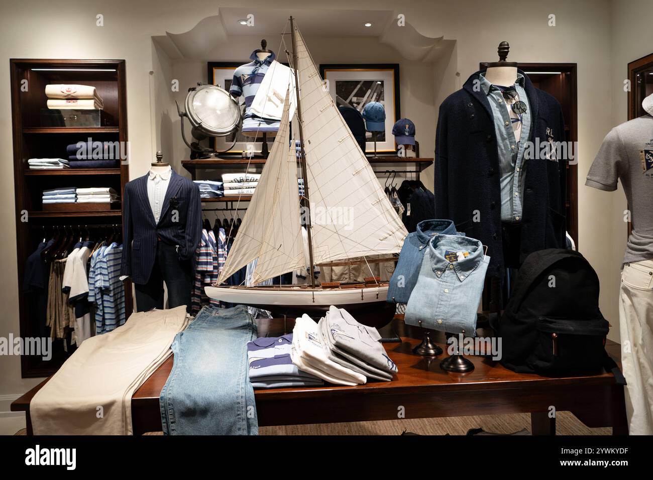 KUALA LUMPUR, MALAYSIA - DECEMBER 02, 2023: a sailboat model and ...