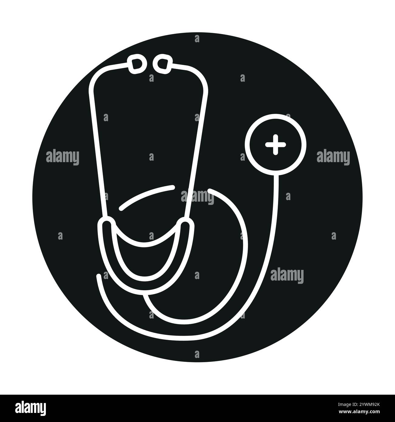 View medical professional stethoscope Stock Vector Images - Alamy