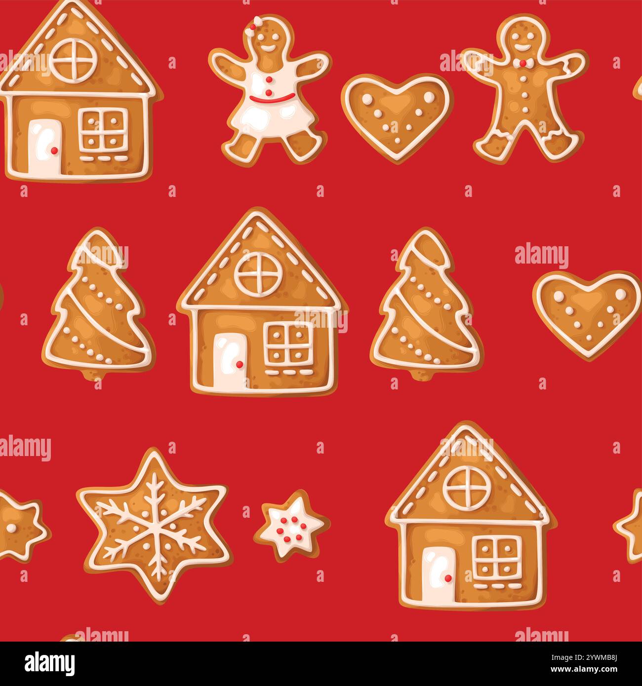 Gift wrapping christmas cookies Stock Vector Images - Alamy