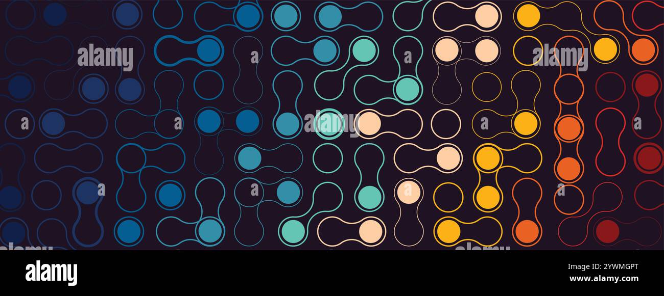 Metaballs shapes abstract geometric background. Vector art. Stock Vector