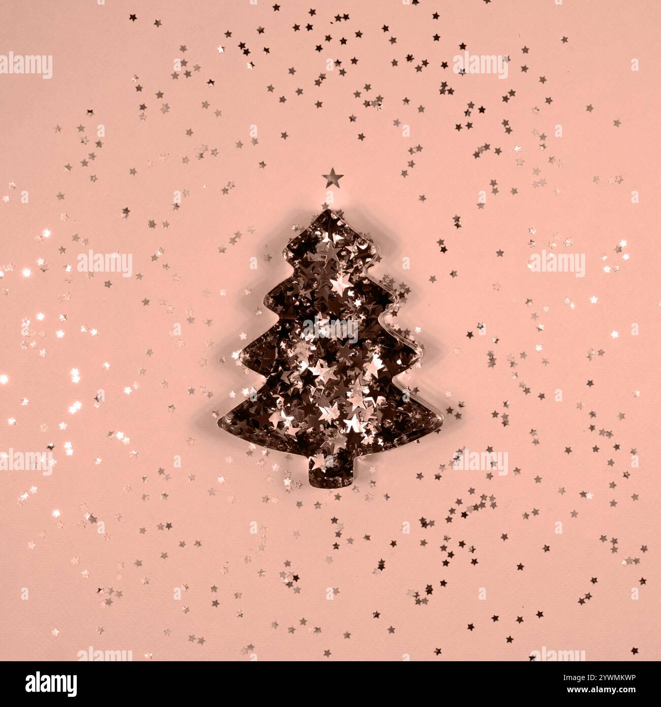 Christmas tree baking pan. Demonstrating color of 2025 year Stock Photo ...
