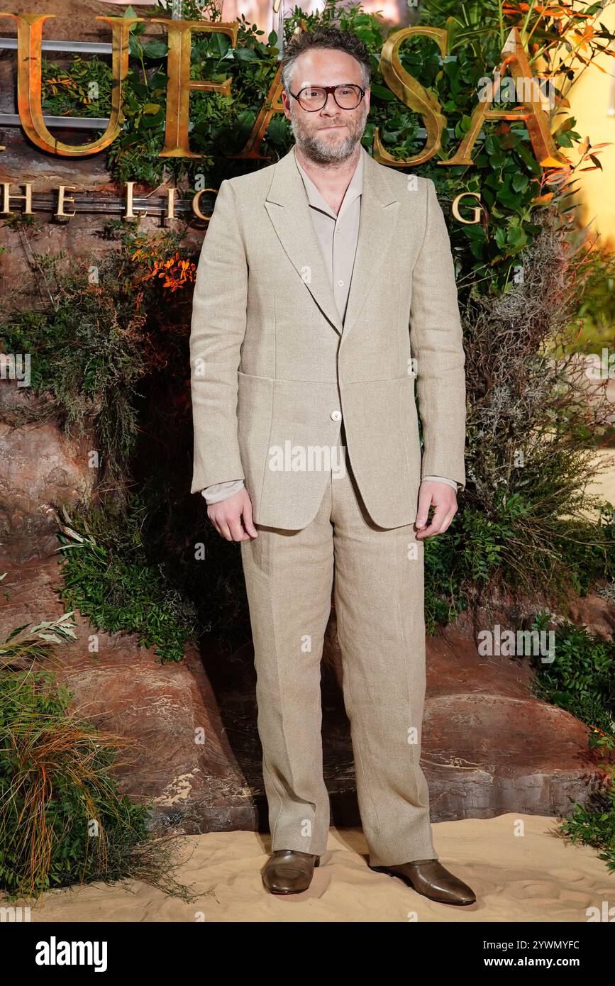 Seth Rogan 2024 Seth Rogen attending the UK premiere of Mufasa: The Lion King, at ...