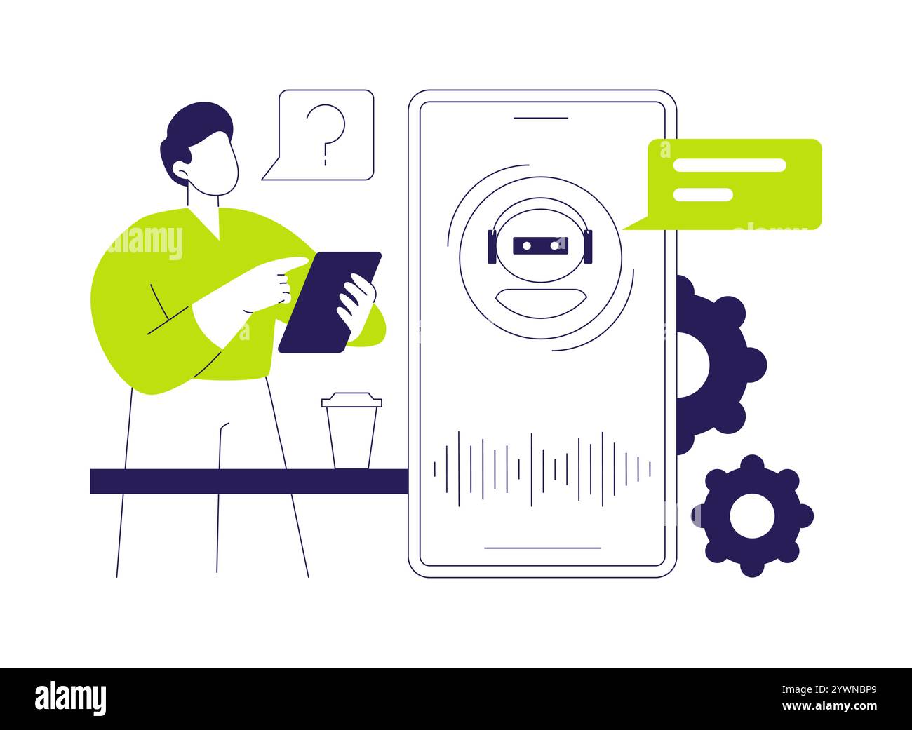 Customer support solutions abstract concept vector illustration Stock ...