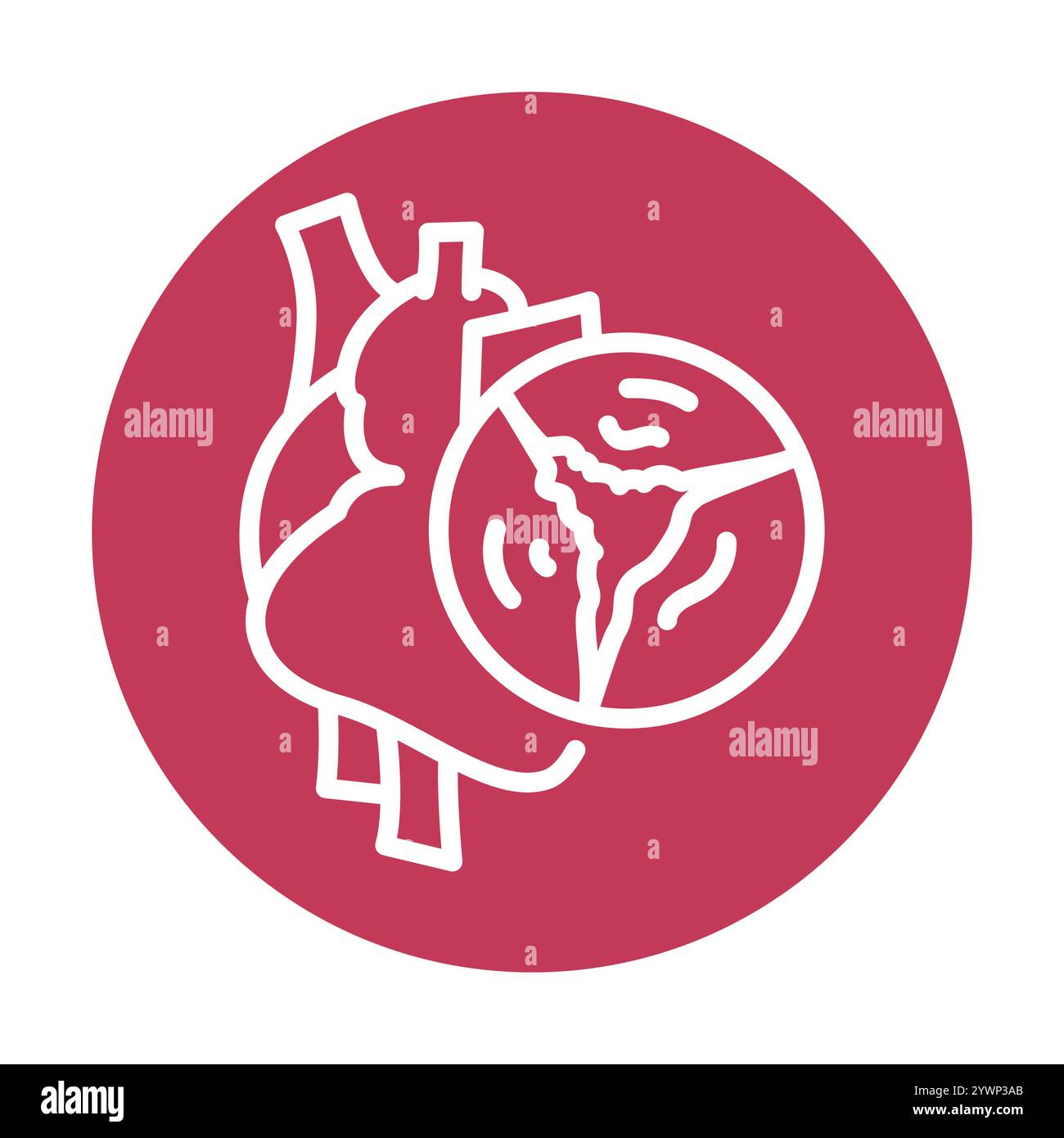 heart disease line black icon. Sign for web page, mobile app, button ...