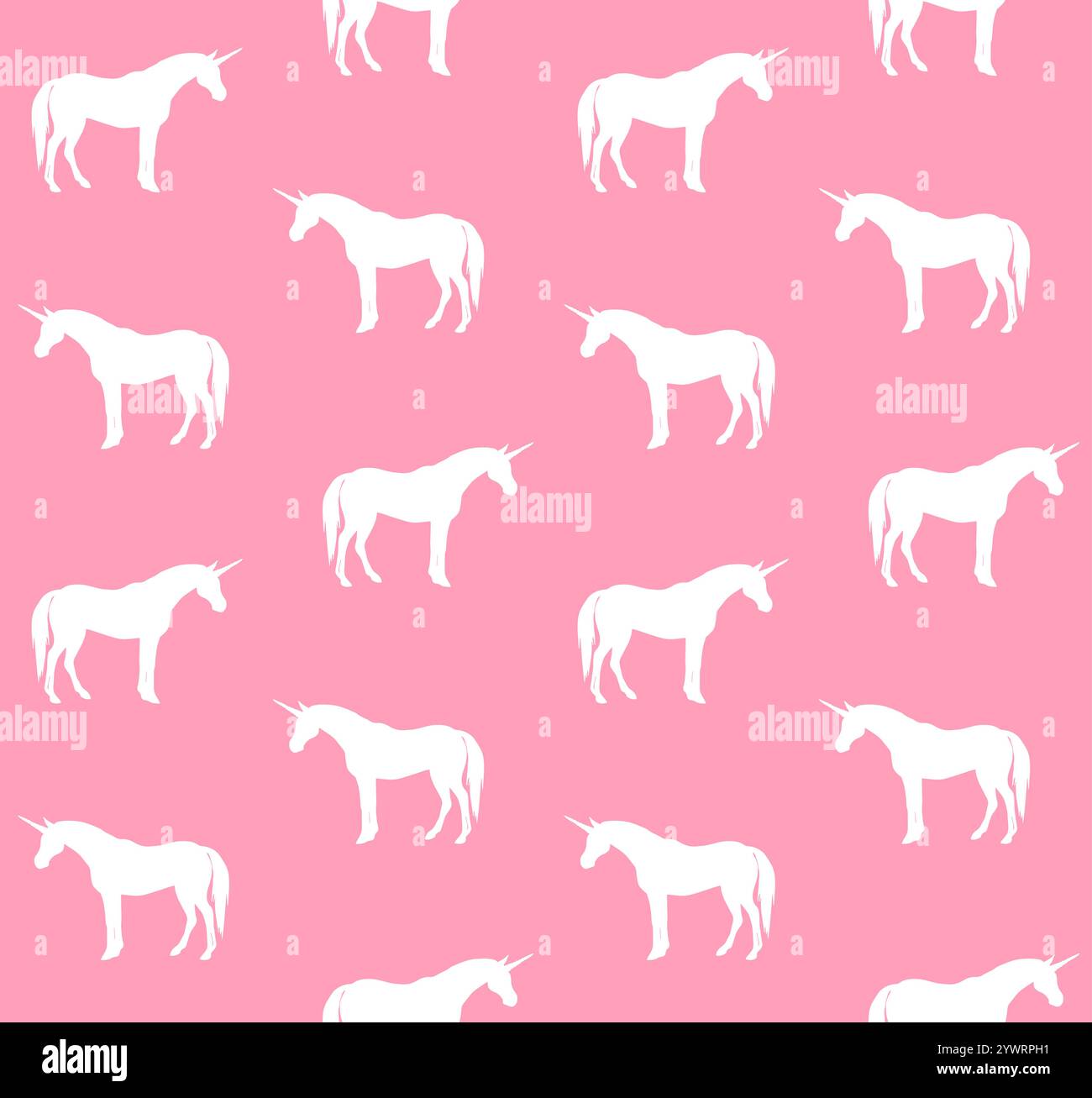 Vector seamless pattern of hand drawn doodle sketch unicorn isolated on ...