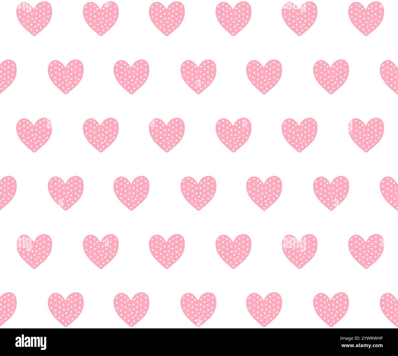 Vector seamless pattern of pink hand drawn doodle sketch hearts ...