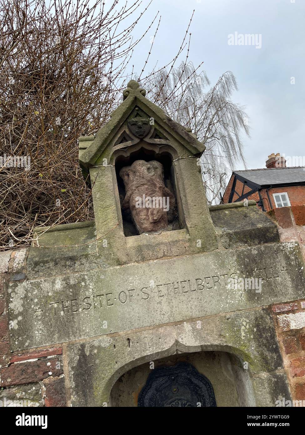 St Ethelbert's Well, Hereford UK - Smartphone Captured Stock Image