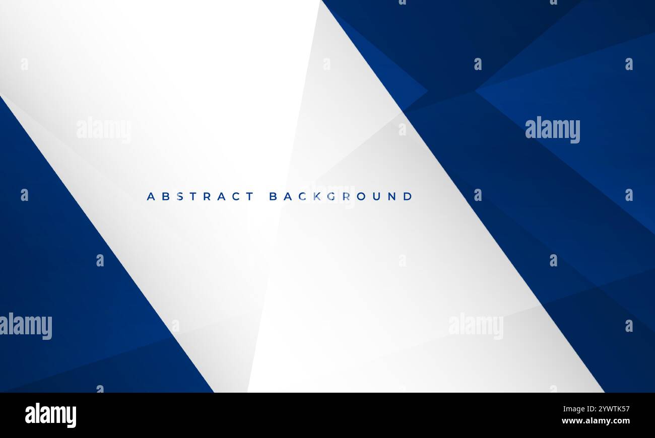 Blue and white modern abstract background with geometric shapes and ...