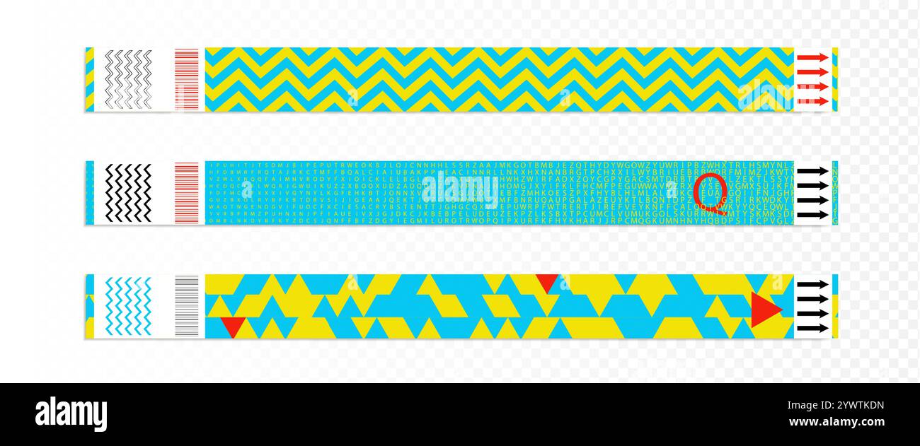 Concert Hand Ribbon Wrist ribbon Stock Vector Images - Alamy