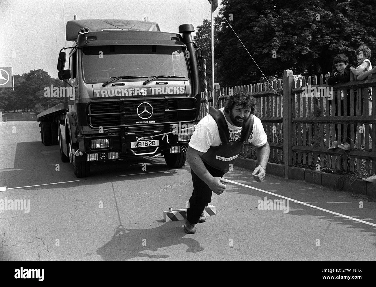 File photo dated 10-08-1983 of Europe's strongest man Geoff Capes. As well as a shot put career that saw him compete at the 1972, 1976 and 1980 Olympics, win two Commonwealth golds and set a still standing British record, Lincolnshire-born Capes was also crowned World’s Strongest Man in 1983 and 1985. He died aged 75 in October. Issue date: Thursday December 12, 2024. Stock Photo