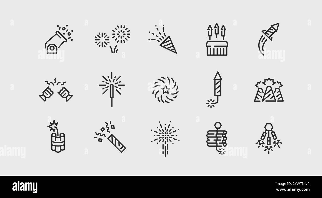 Fireworks spectacular show Stock Vector Images - Alamy