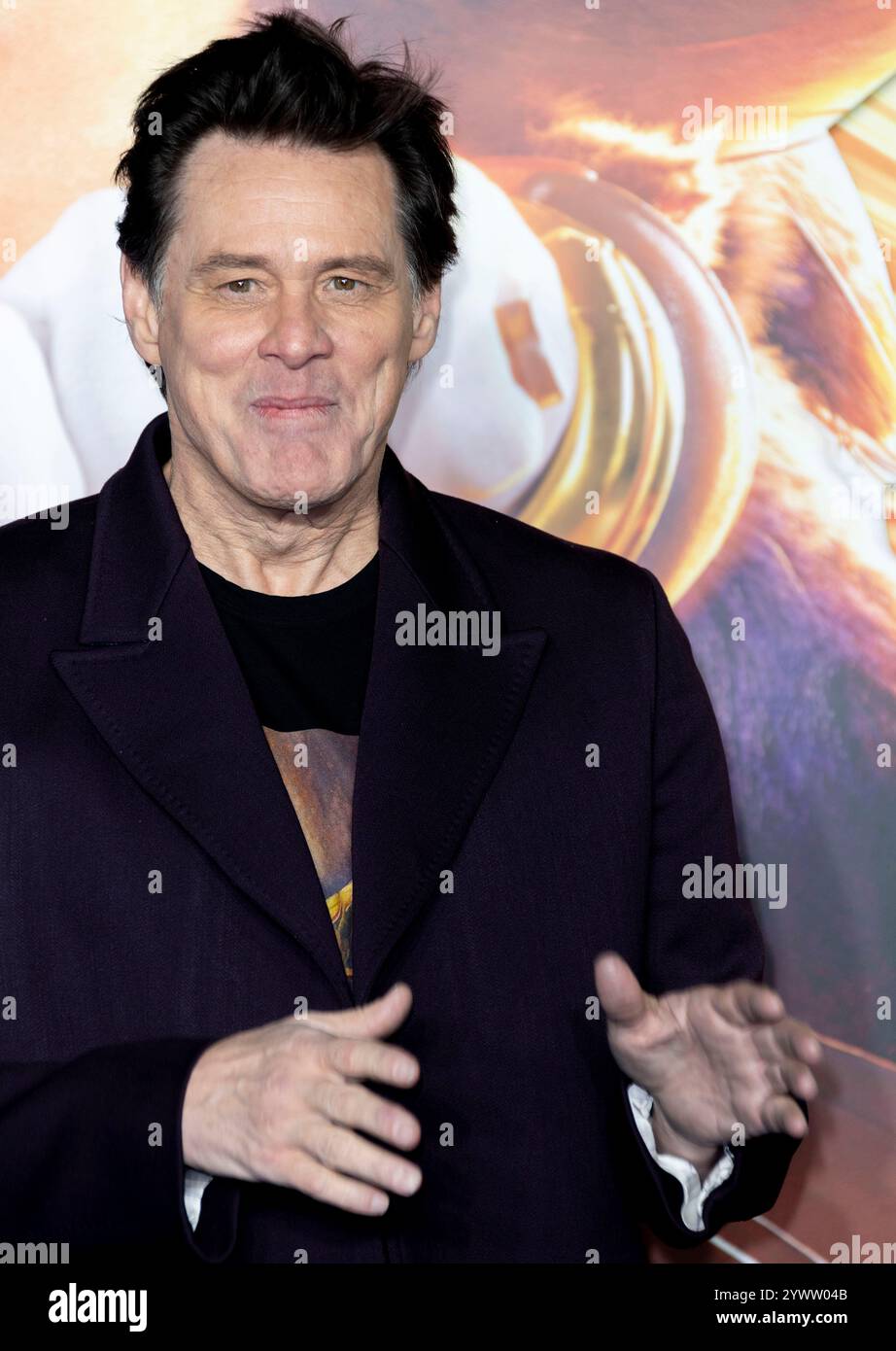 10 Dec 2024, London, England, UK - Jim Carrey attending Sonic the