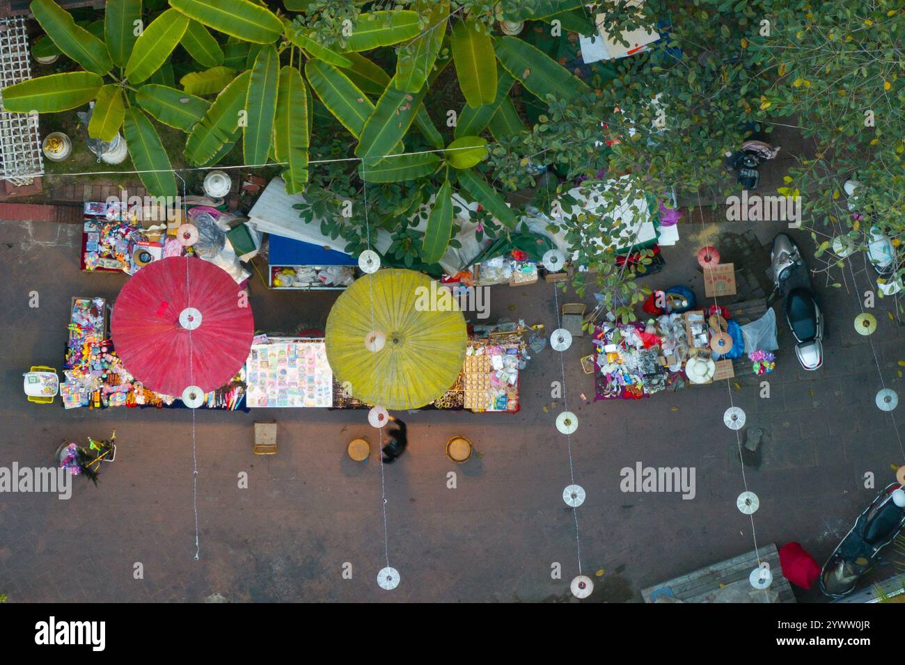 Jinghong. 11th Dec, 2024. An aerial drone photo taken on Dec. 11, 2024 shows a view of Jinghong City in Xishuangbanna Dai Autonomous Prefecture, southwest China's Yunnan Province. Credit: Meng Tao/Xinhua/Alamy Live News Stock Photo