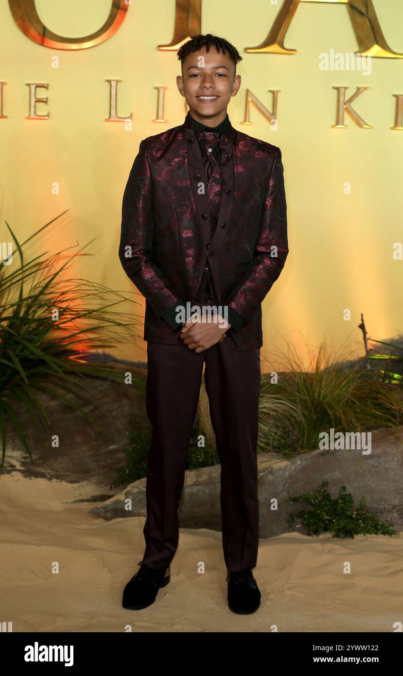 Theo Somolu attends the &ldquo;Mufasa: The Lion King&rdquo; UK Premiere at
