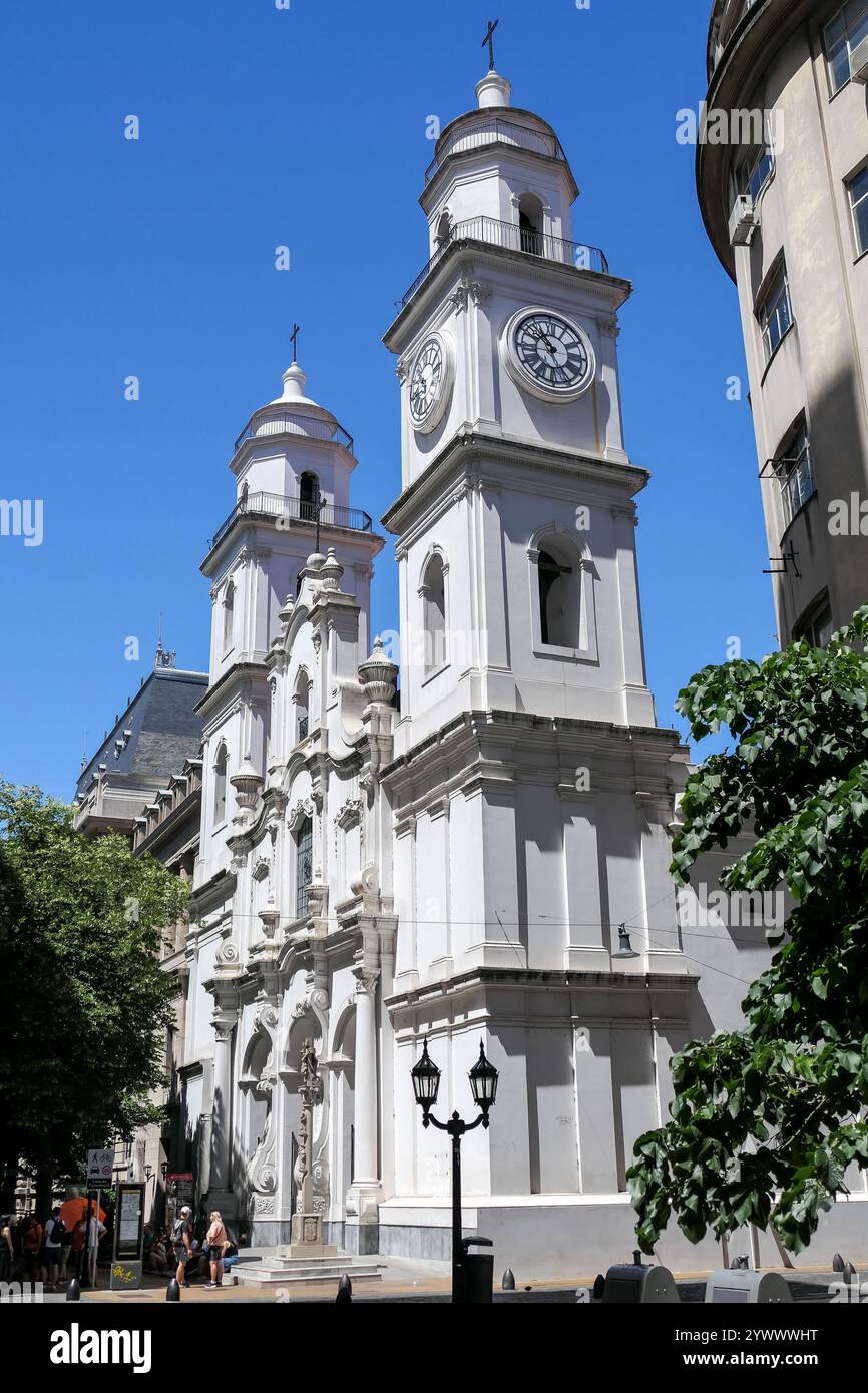 Buenos Aires in Argentina: the Church of San Ignacio de Loyola Stock Photo