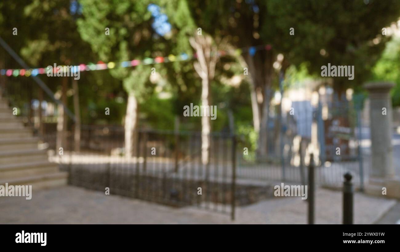 Defocused street in mallorca hi-res stock photography and images - Alamy
