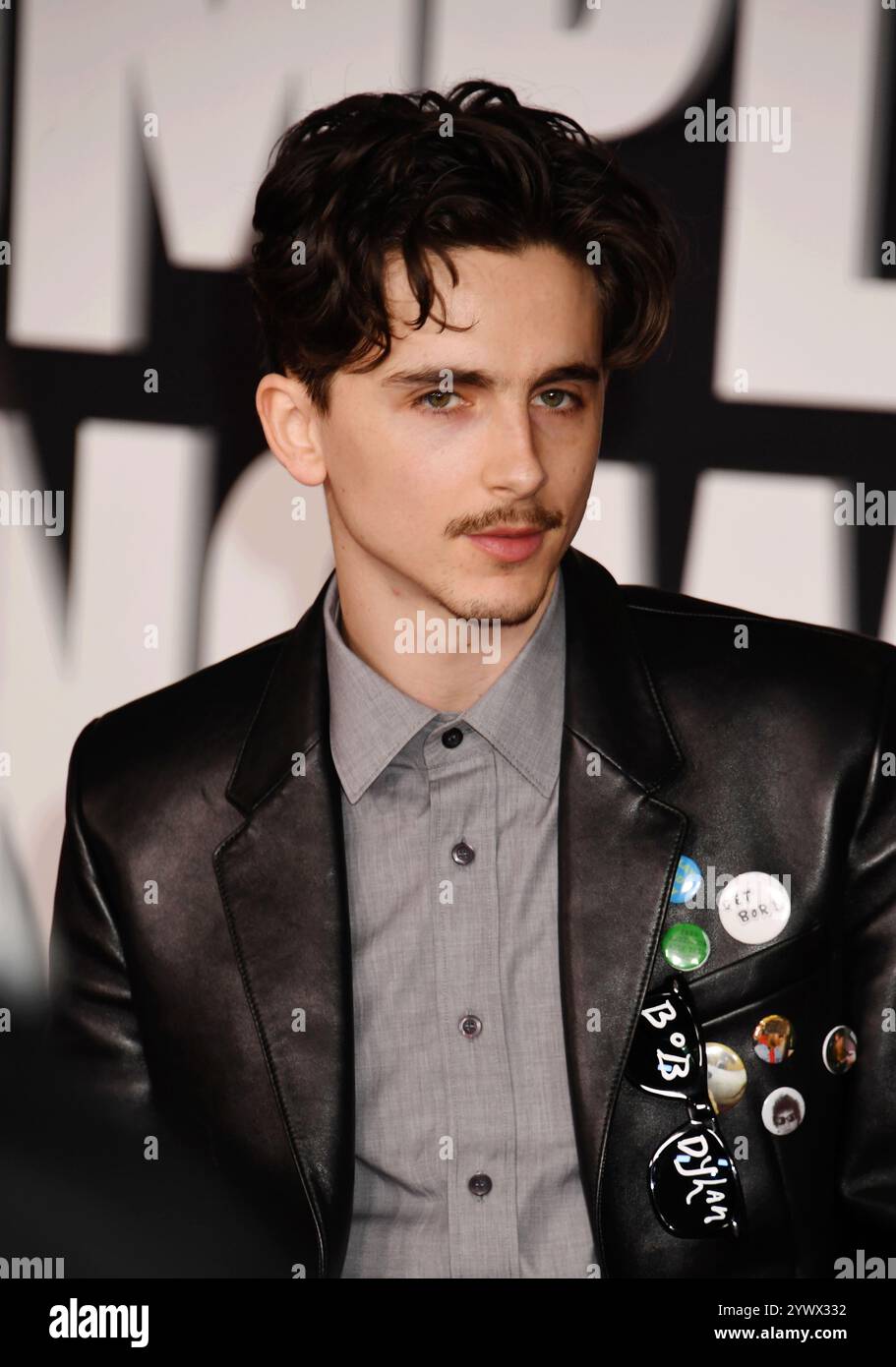 HOLLYWOOD, CALIFORNIA - DECEMBER 10: Timothée Chalamet attends the Los ...