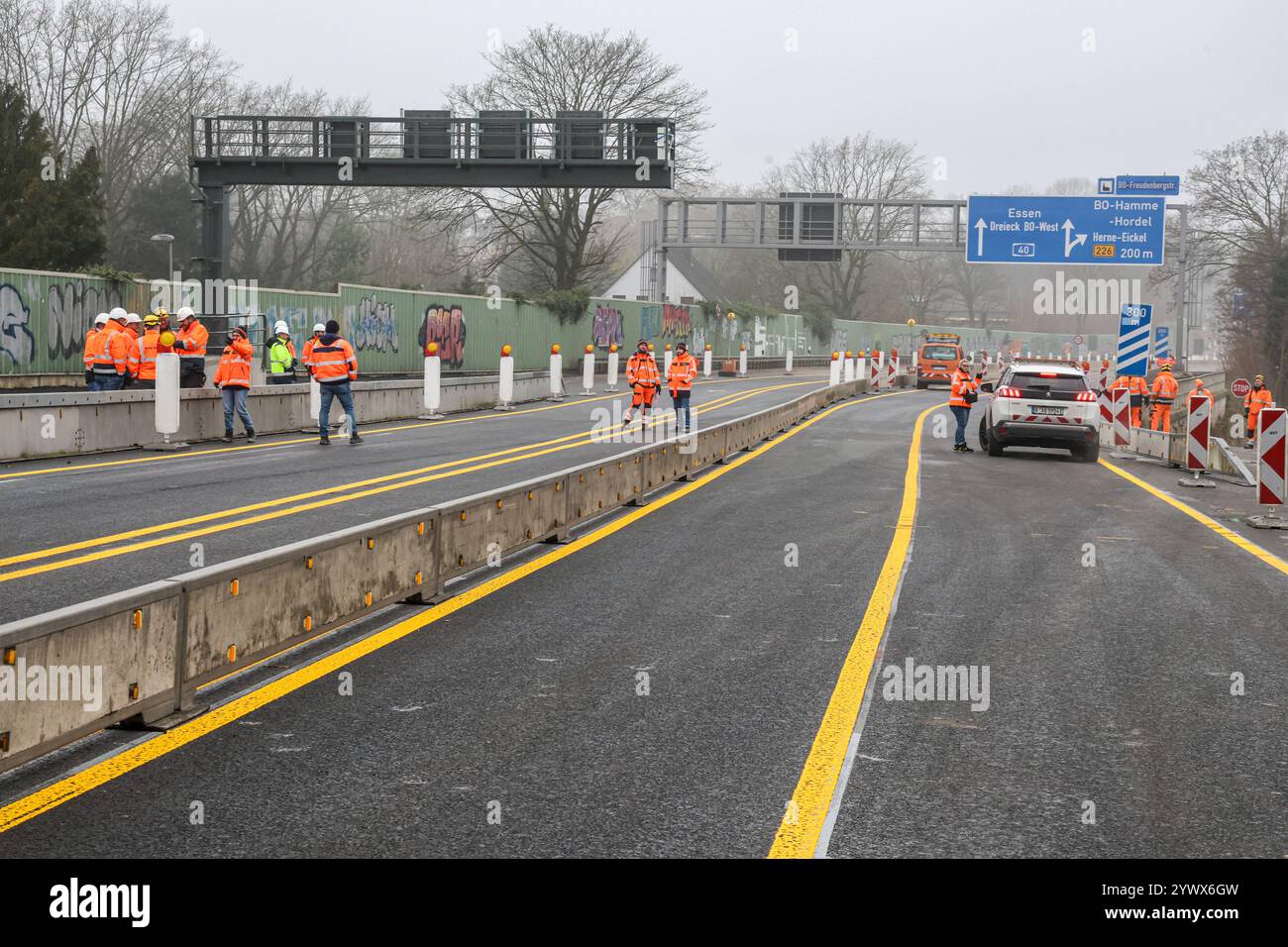  Baustelle der Schlachthofbrücke der Autobahn A40 in Bochum - A40 