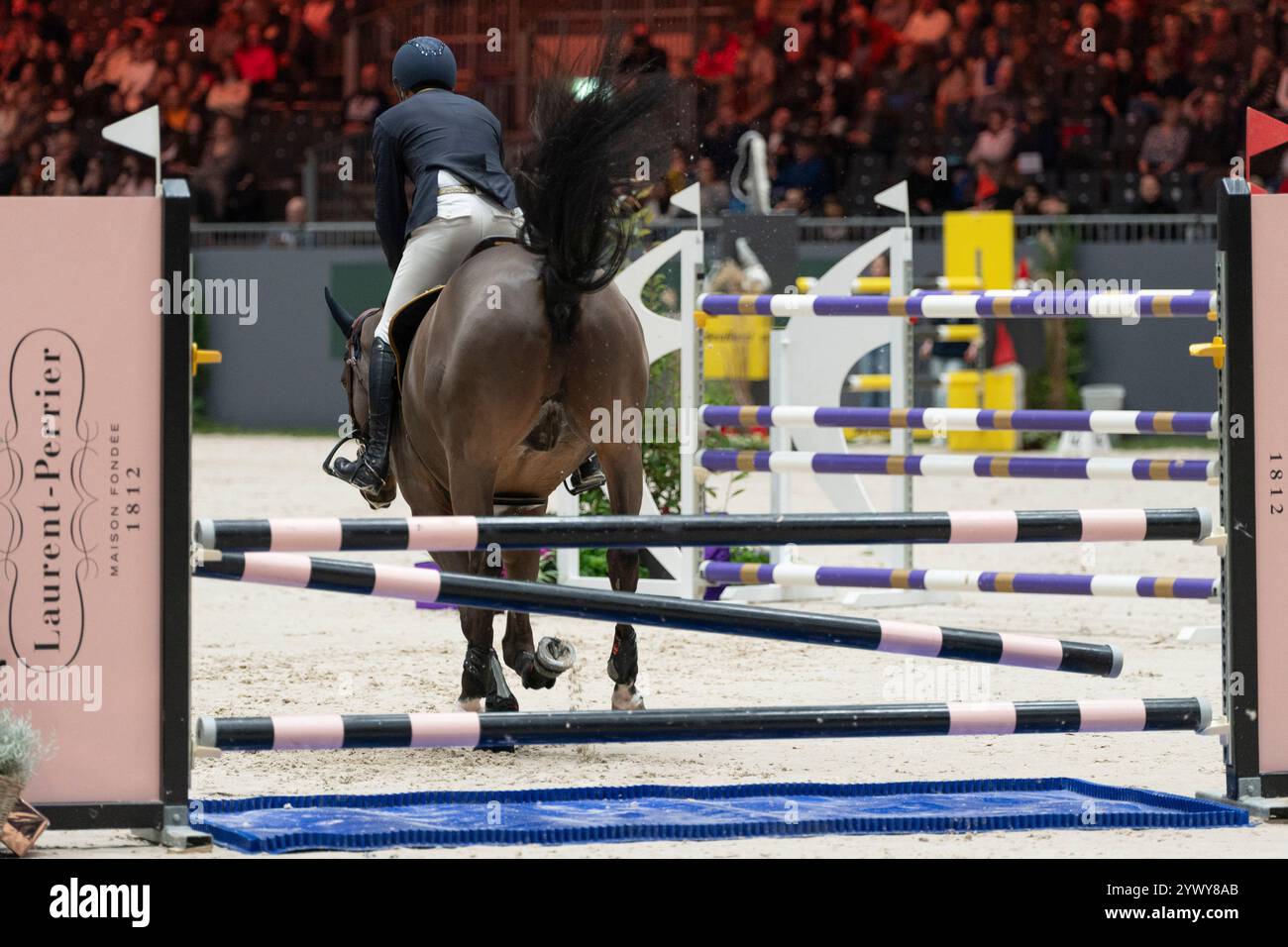 Genève, Switzerland. 12th Dec, 2024. Lorenzo de Luca (ITA) rides Cappuccino 194 during CHI Genève Prix Swiss Wine Genève at Palexpo in Genève. Credit: Patrick Dancel/Sipa USA Credit: Sipa USA/Alamy Live News Stock Photo