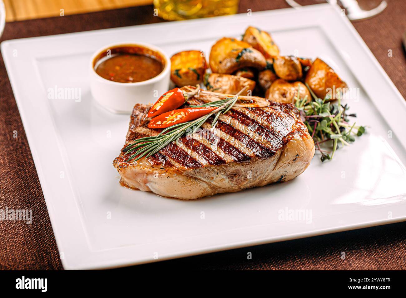 Grilled beef menu hi-res stock photography and images - Alamy
