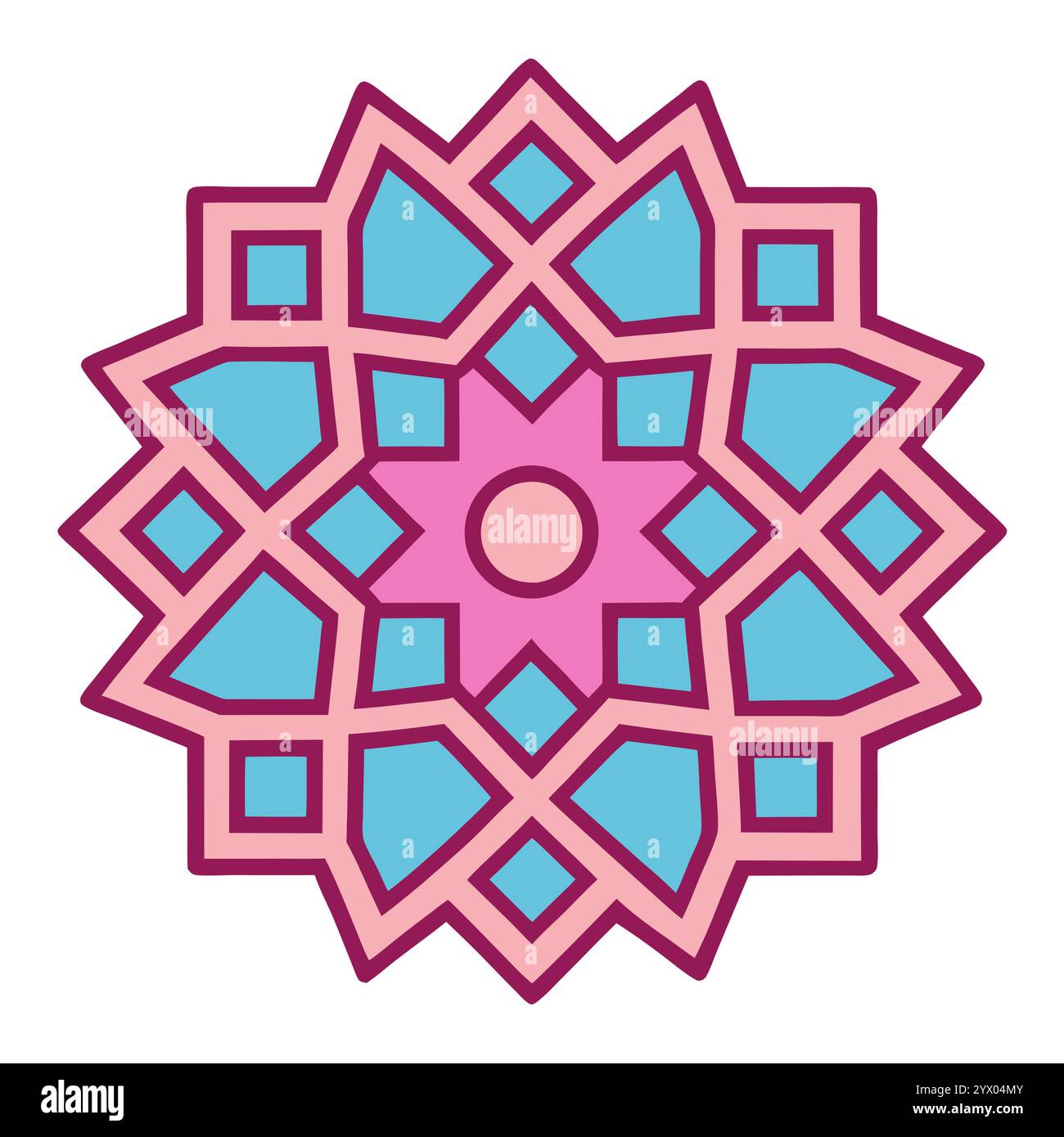 Islamic pattern with mandala-style elements, ideal for social media ...