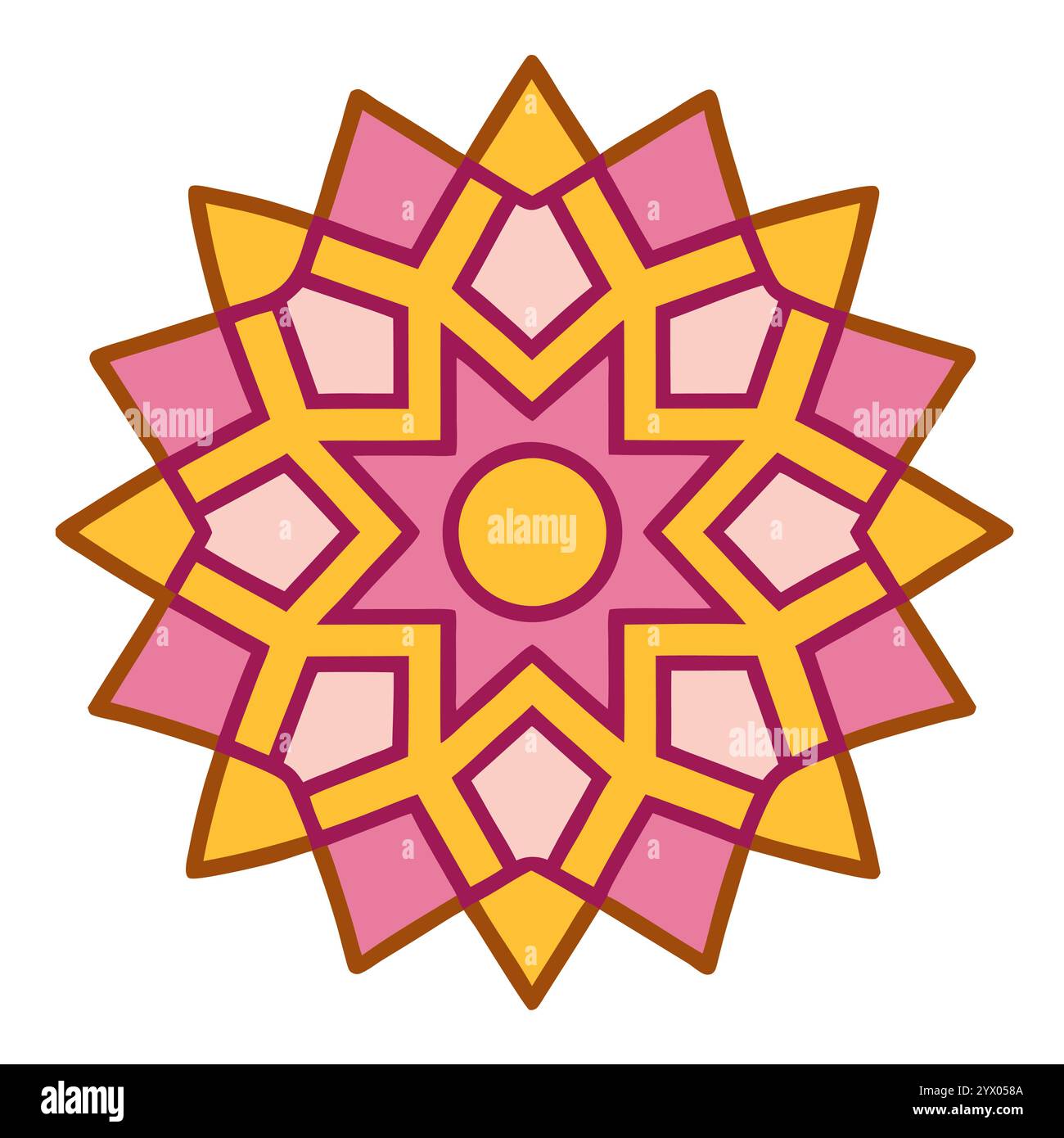 Islamic pattern with mandala-style elements, ideal for social media ...