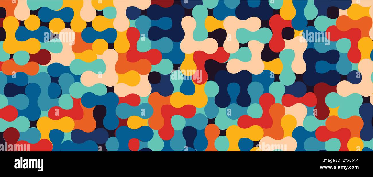 Metaballs shapes abstract geometric background. Vector art Stock Vector ...