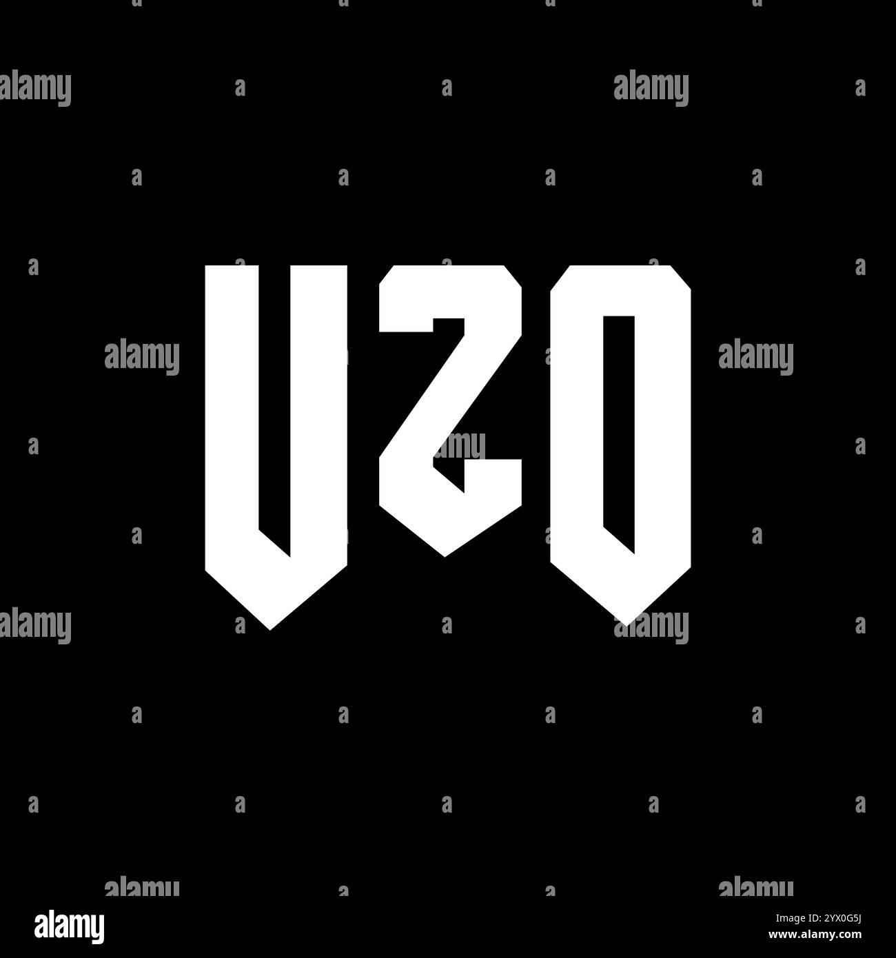 UZO letter logo design for technology company. UZO logo design black ...