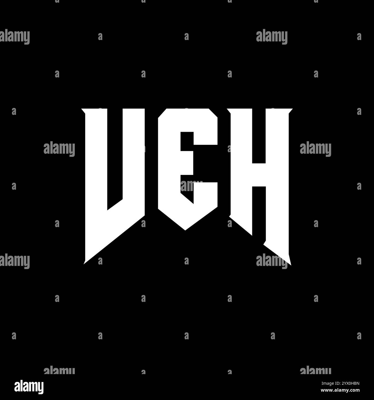VEH letter logo design for technology company. VEH logo design black ...