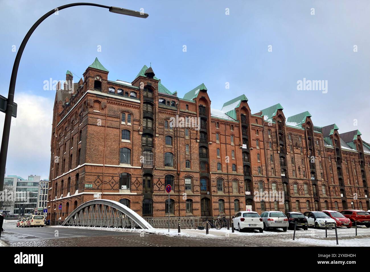 The Speicherstadt Warehouse District. HafenCity, Hamburg, Germany. 10th January 2024. - Smartphone Captured Stock Image