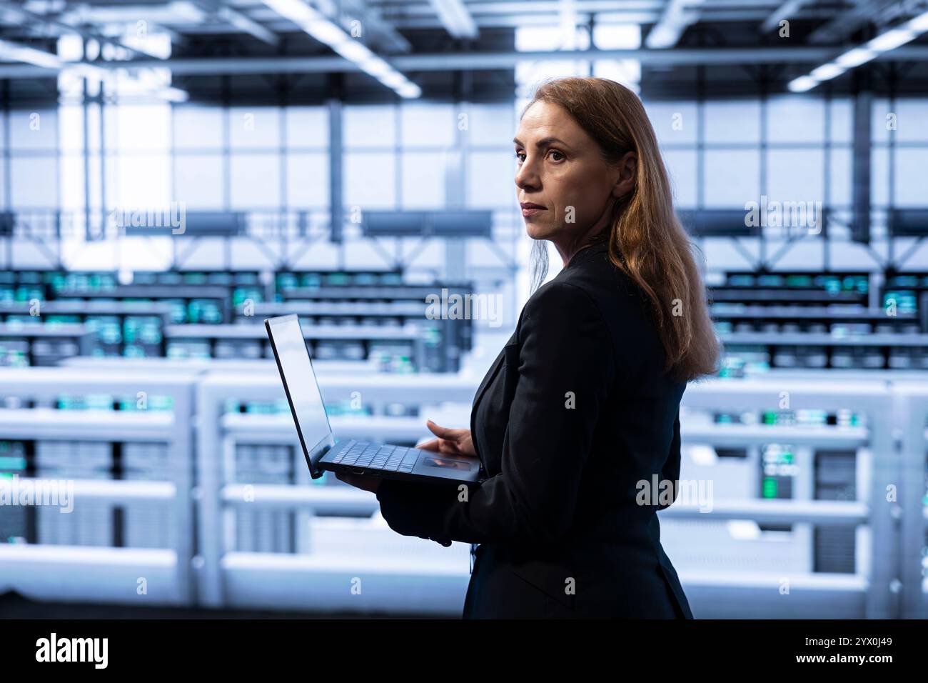 Database Farm Server farm woman manager hi-res stock photography and images - Alamy