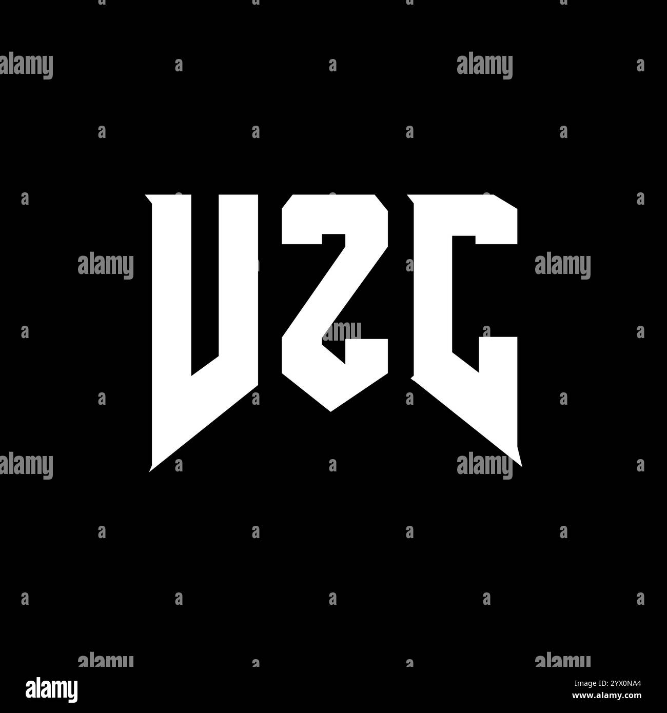 VZC letter logo design for technology company. VZC logo design black ...