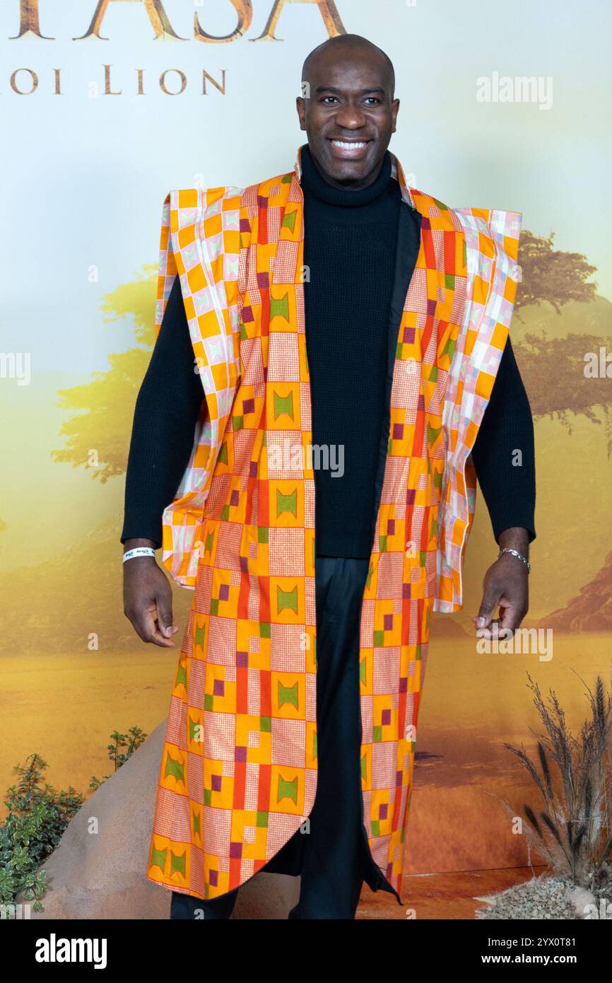 Paris France 12th Dec 2024 Noah Ndema Attends The Mufasa Premiere 