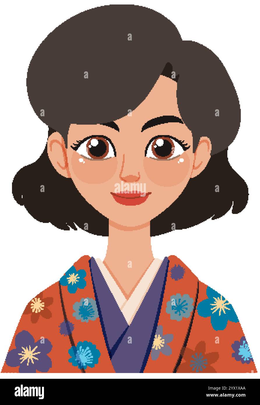 Illustration of a woman in traditional attire Stock Vector Image & Art ...