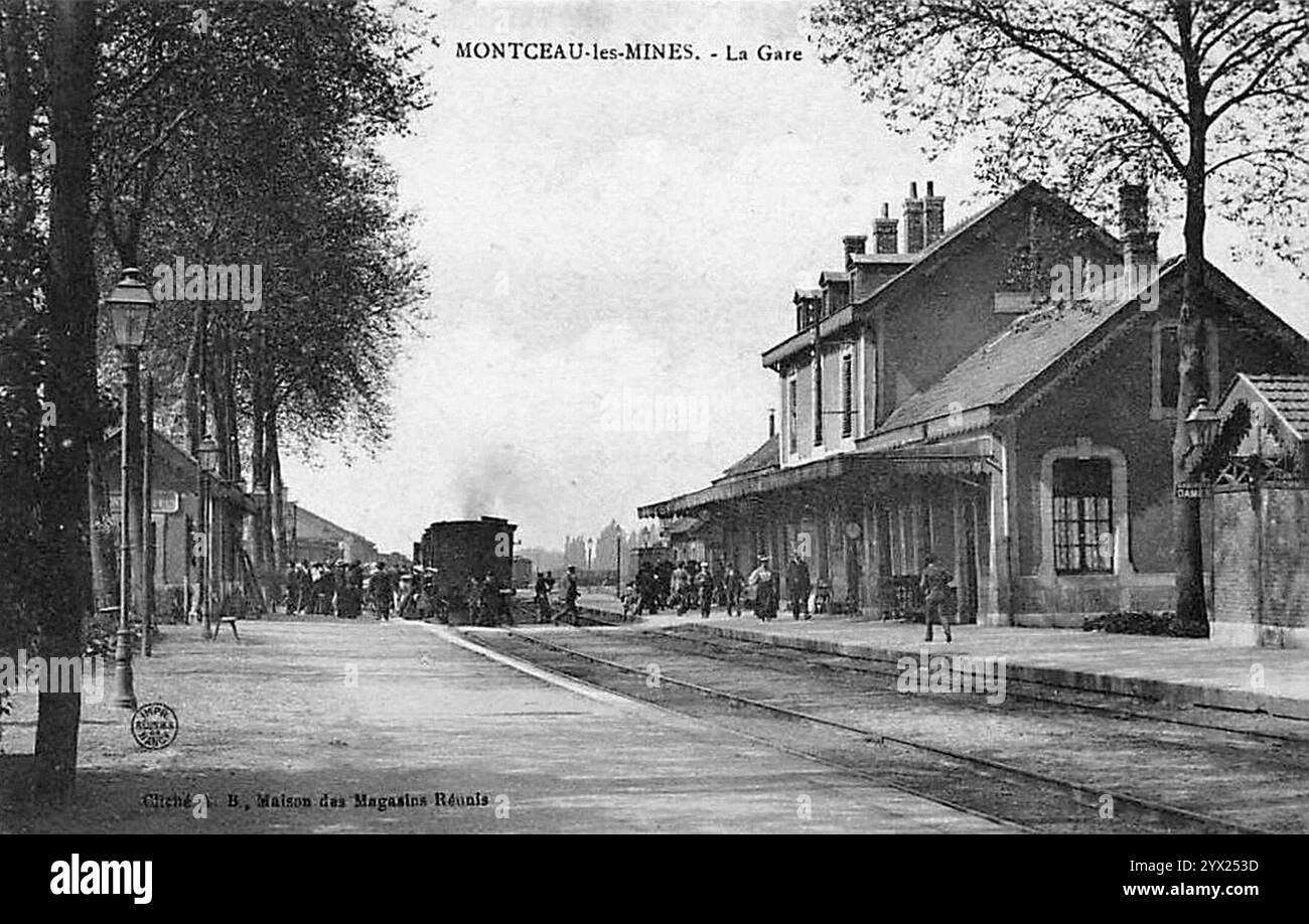 Carte Postale Ancienne CPA-71 - MONTCEAU-Les-MINES - La Gare (occasion)