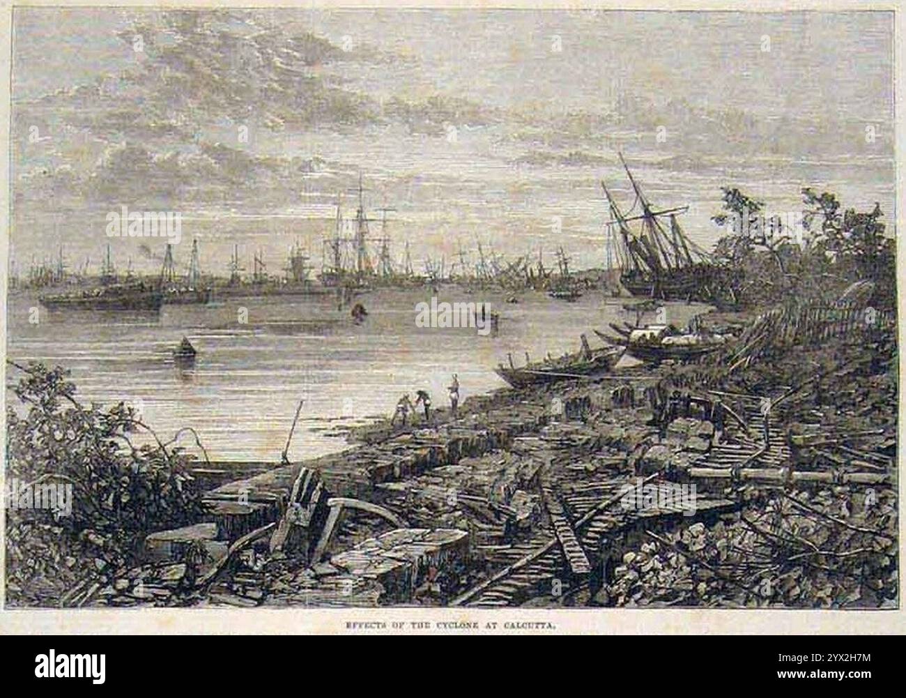 Damages from 1864 Calcutta cyclone Stock Photo - Alamy