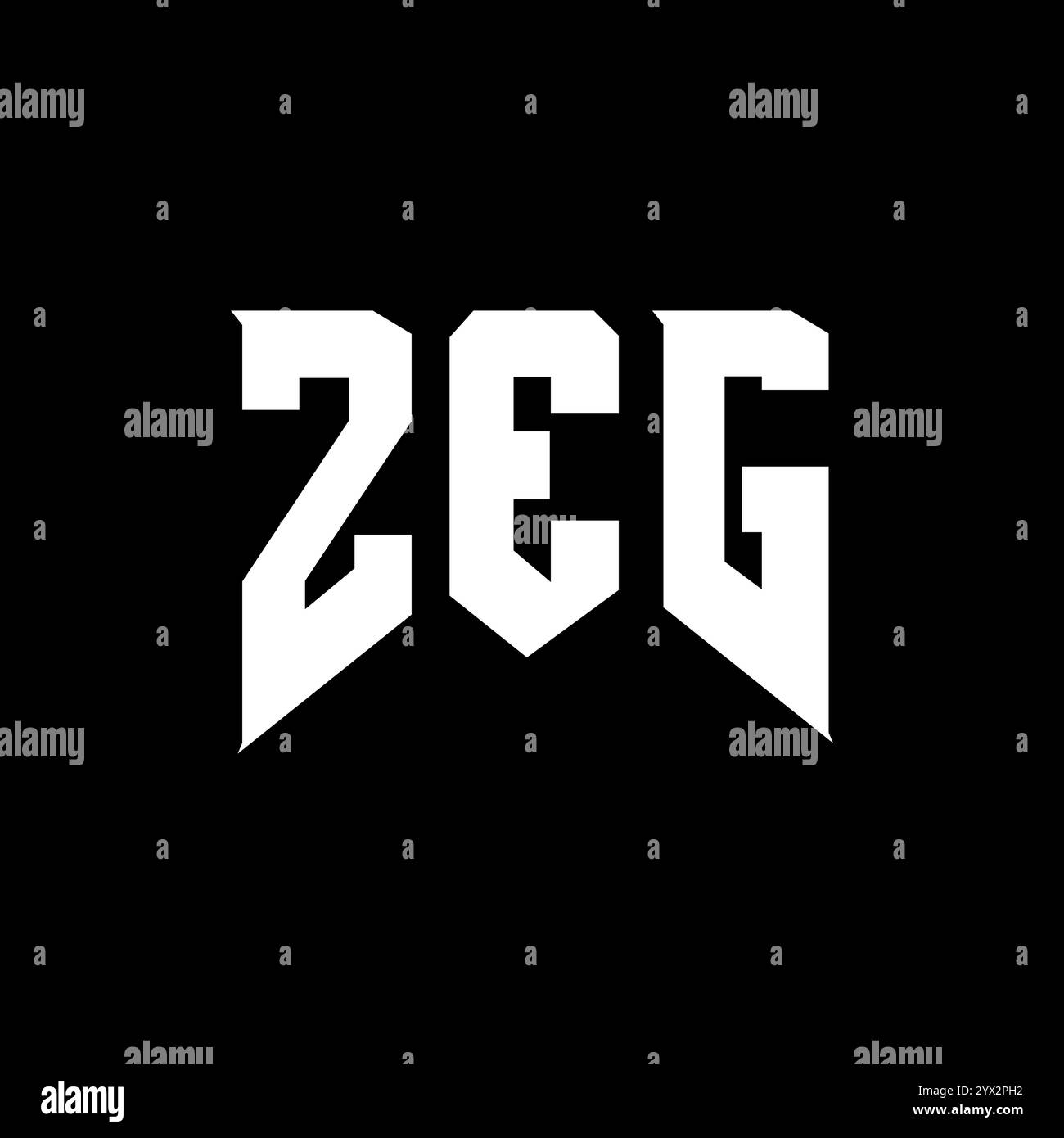 ZEG letter logo design for technology company. ZEG logo design black ...