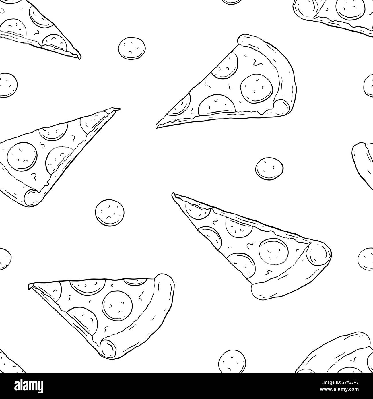 Pizza vector Black and White Stock Photos & Images - Alamy