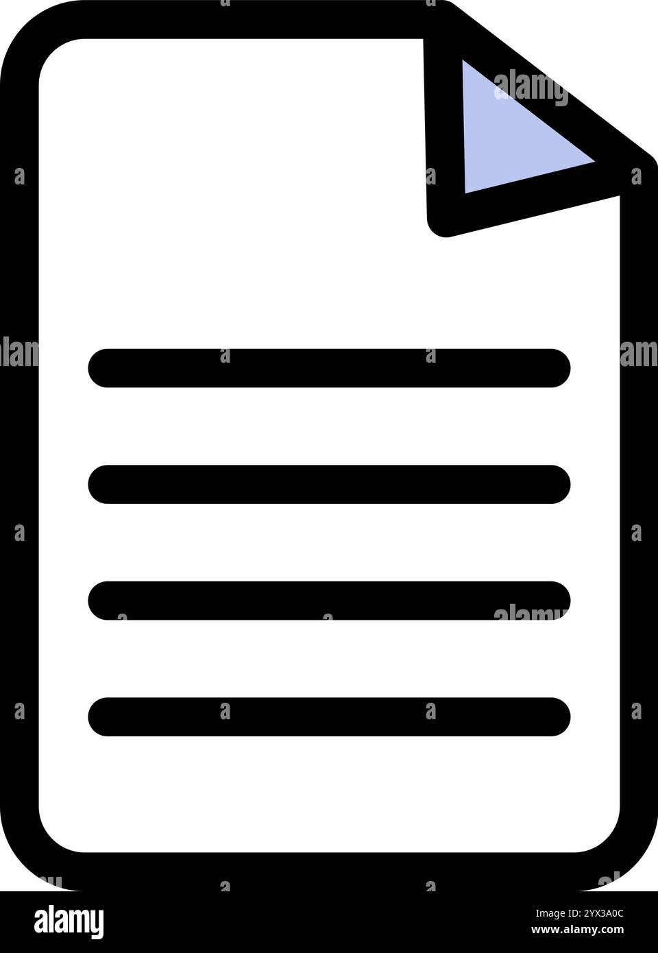 Document with written text icon symbol Stock Vector Image & Art - Alamy