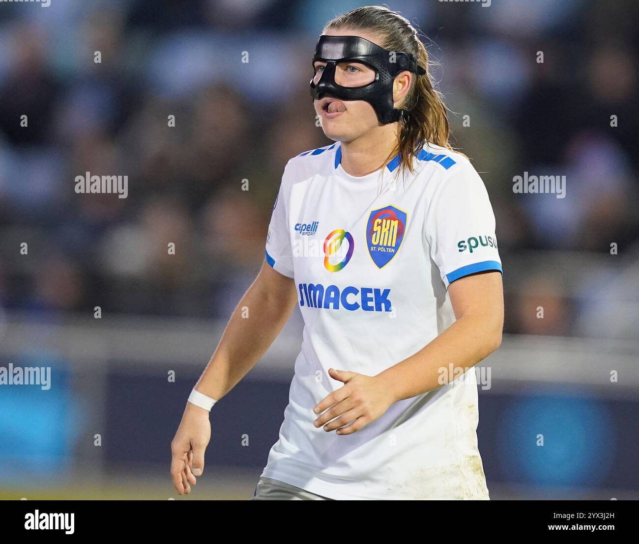 Manchester, England, 12th December 2024. Anna Johanning of St Polten ...