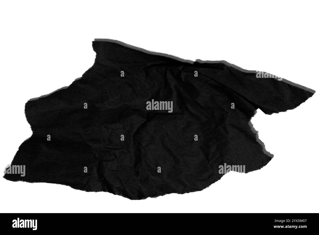 Piece crumpled paper black hi-res stock photography and images - Alamy