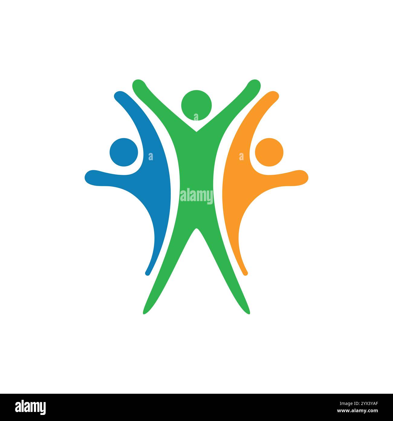 Colorful community group team People Logo Design Stock Vector Image ...