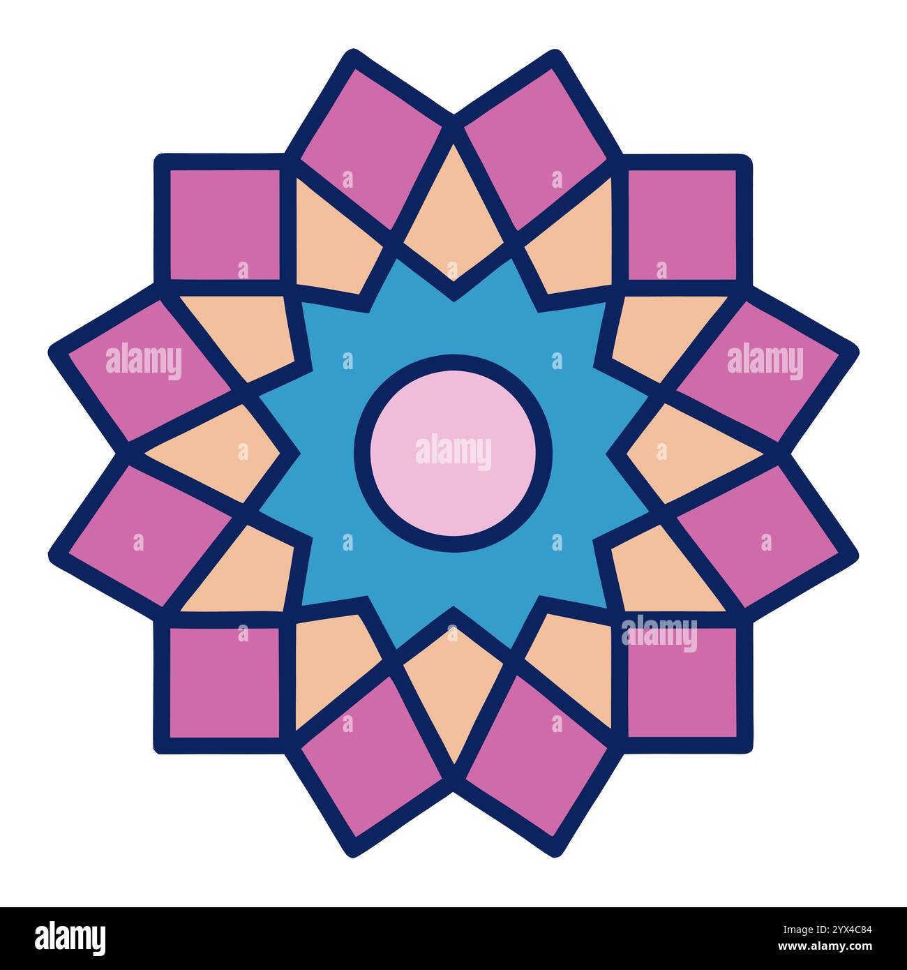 Elegant Islamic Geometric Pattern for Book Covers, Religious Designs ...