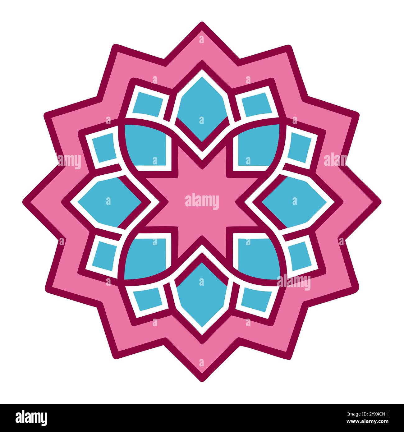 Elegant Islamic Geometric Pattern for Book Covers, Religious Designs ...
