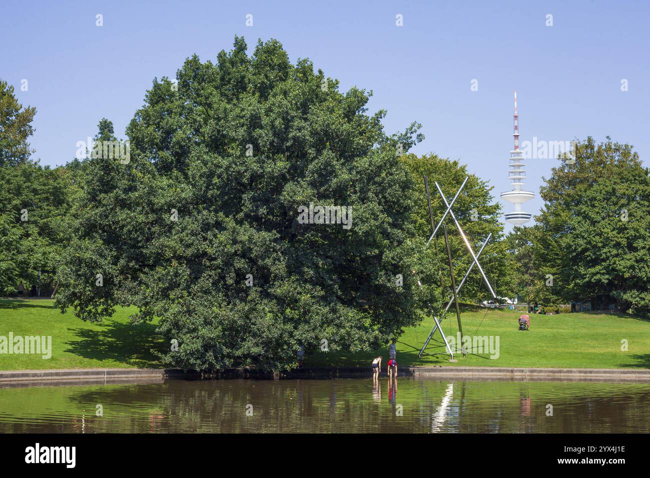 Park Grosse Wallanlagen With Park Pond And Television Tower Telemichel Park Grosse Wallanlagen With Park Pond And Television Tower Telemichel